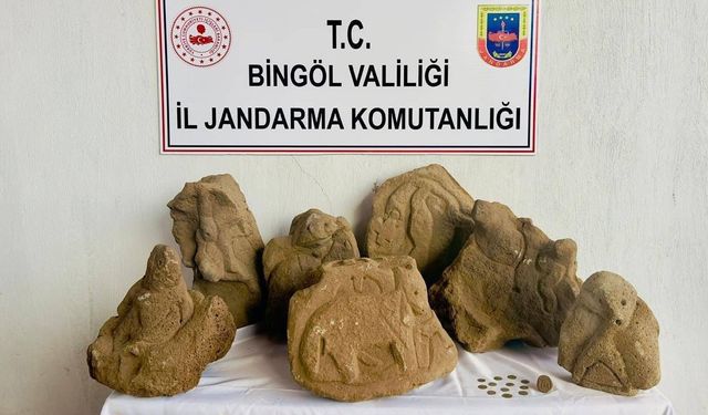 Bingöl’de, Hayvan Figürleri Bulunan Tarihi Kaya Parçaları Ele Geçirildi