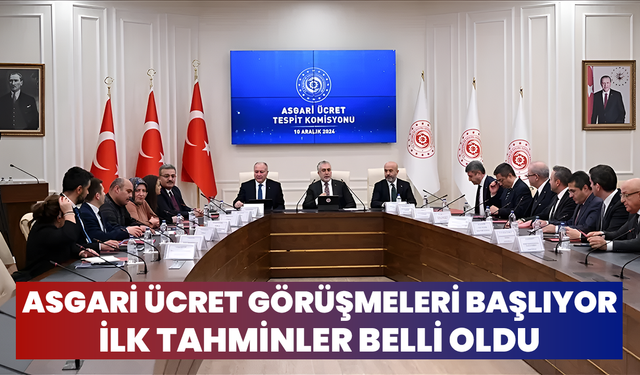 Asgari Ücret Görüşmeleri Başlıyor: İlk Tahminler Belli Oldu