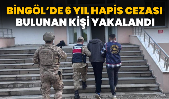 Bingöl’de 6 Yıl Hapis Cezası Bulunan Kişi Yakalandı