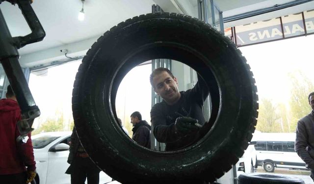 Kış Lastiği Zorunluluğu Yoğunluk Oluşturdu