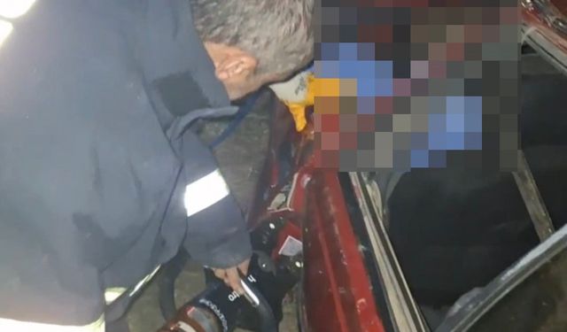 Şarampole Devrilen Araçta Sürücü Hayatını Kaybetti