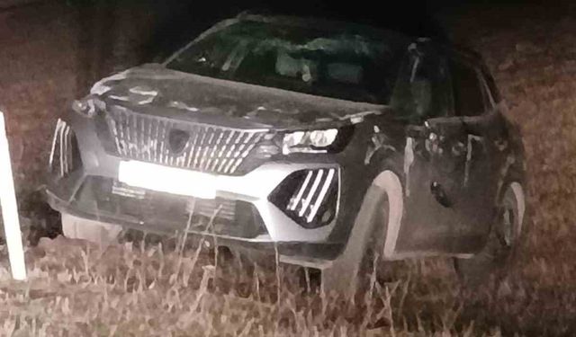 Şarampole Düşen Araçta Mucize Kurtuluş