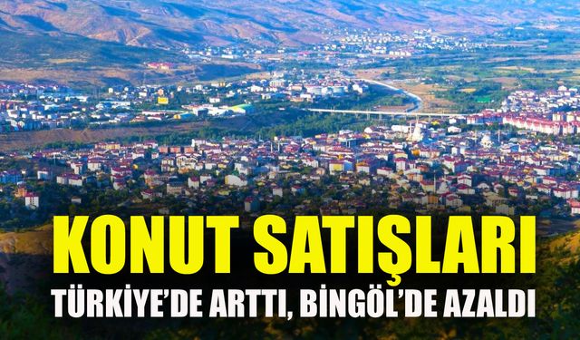 Konut Satışları Türkiye’de Arttı, Bingöl’de Azaldı