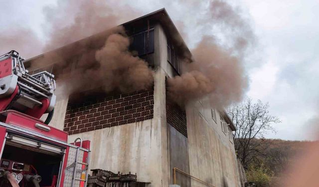 Meyve Kasalarının Bulunduğu Depoda Çıkan Yangın Paniğe Neden Oldu