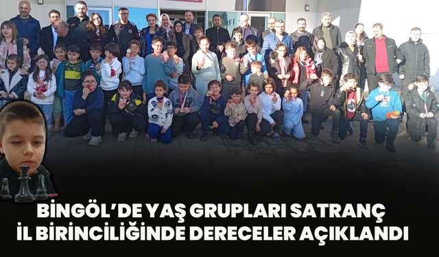 Bingöl’de Yaş Grupları Satranç İl Birinciliğinde Dereceler Açıklandı