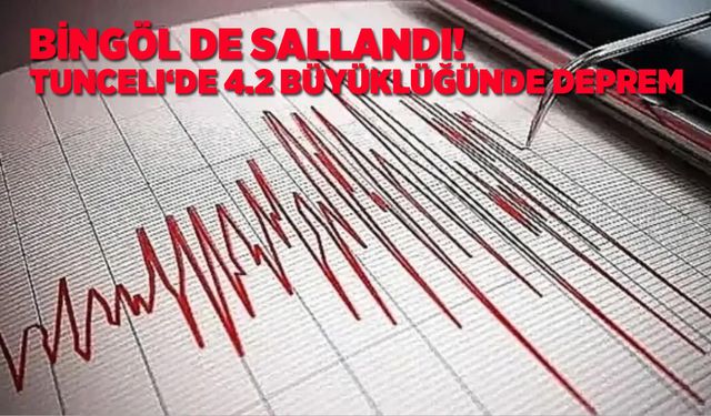 Tunceli'de 4.2 Büyüklüğünde Deprem: Bingöl de Sallandı