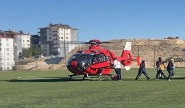 Ambulans Helikopterle Darende'den Malatya'ya Sevkedildi