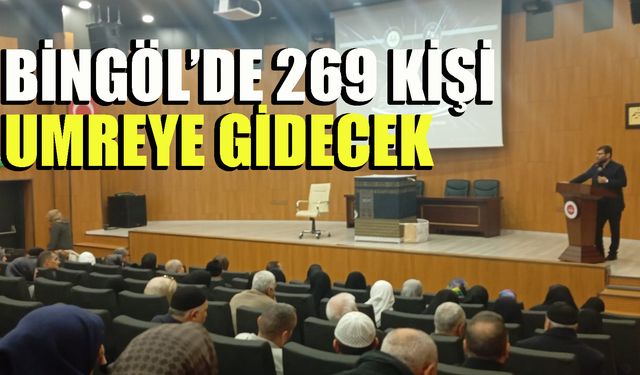 Bingöl’de 269 kişi umreye gidecek