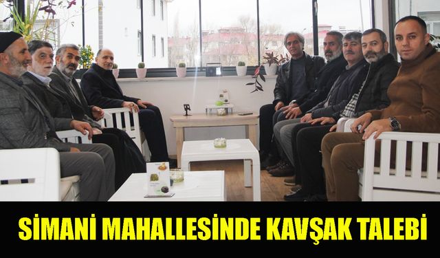 Simani Mahallesinde Kavşak Talebi