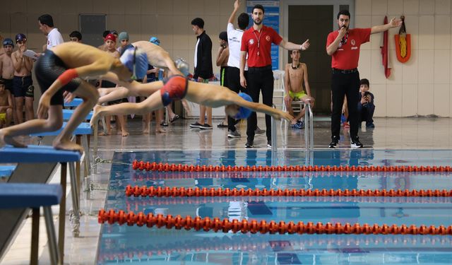 Bingöl’de Yüzme Yarışmaları Heyecanı