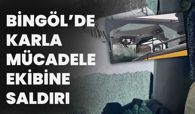Bingöl’de Karla Mücadele Ekibine Saldırı