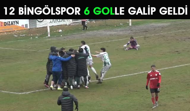 Bingölspor, Deplasmanda 6 Golle Galip Geldi