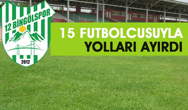 12 Bingölspor, 7 Futbolcusuyla Daha Yollarını Ayırdı!