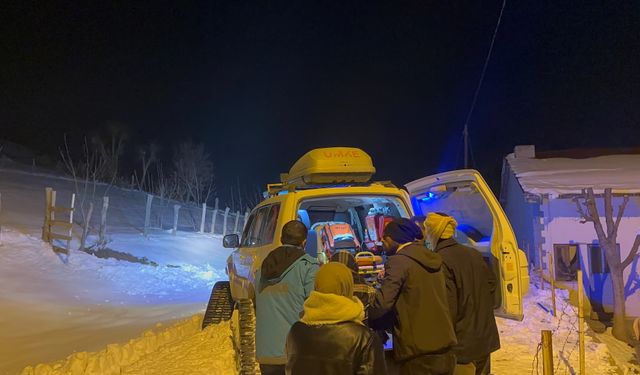 Bingöl'de Paletli Ambulansla Hastaya Ulaştılar