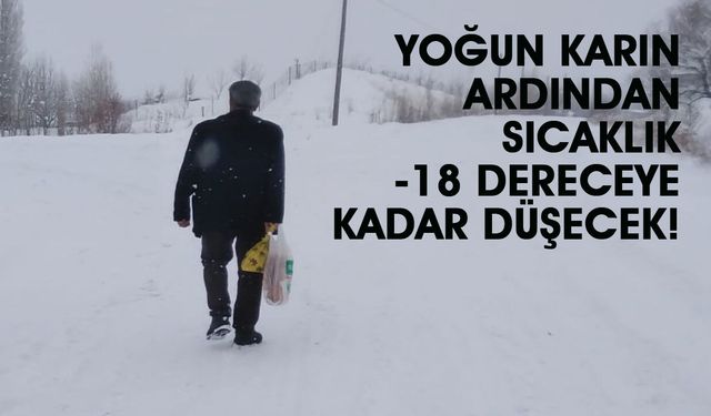 Bingöl’de Yoğun Kar Hayatı Felç Etti!