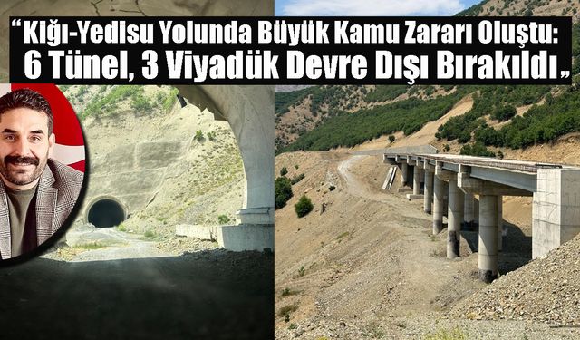 Kiğı-Yedisu Yolunda Büyük Kamu Zararı Oluştu: 6 Tünel, 3 Viyadük Devre Dışı Bırakıldı