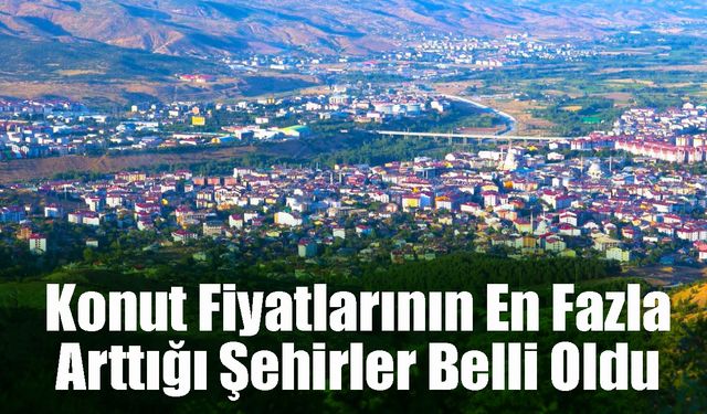 Konut Fiyatlarının En Fazla Arttığı Şehirler Belli Oldu:  Bingöl Yine Zirvede!