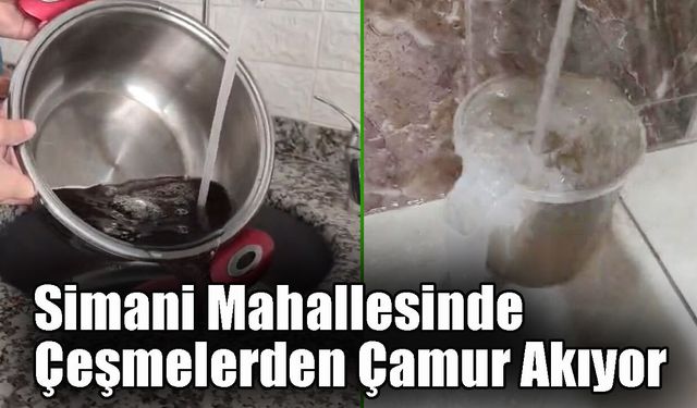 Simani Mahallesinde Çeşmelerden Çamur Akıyor