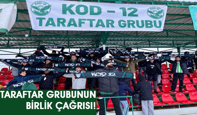 12 Bingölspor’un Taraftar Grubundan Birlik Çağrısı