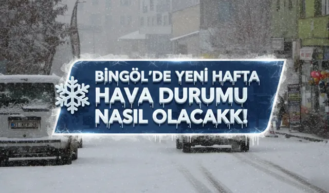 Bingöl 5 Günlük Hava Durumu Raporu