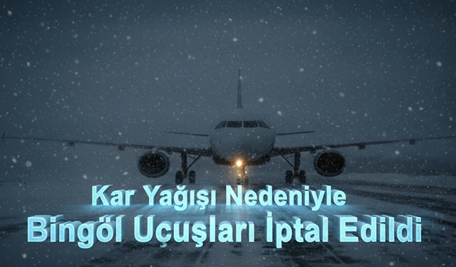 Kar Yağışı Nedeniyle Bingöl Uçuşları İptal Edildi