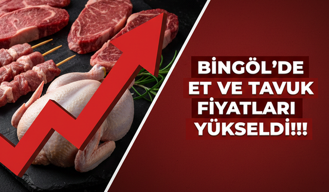 Bingöl’de Et ve Tavuk Fiyatları Yükseldi!