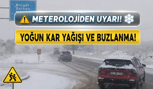 Meteoroloji’den Bingöl Ve Çevre İller İçin Uyarı!