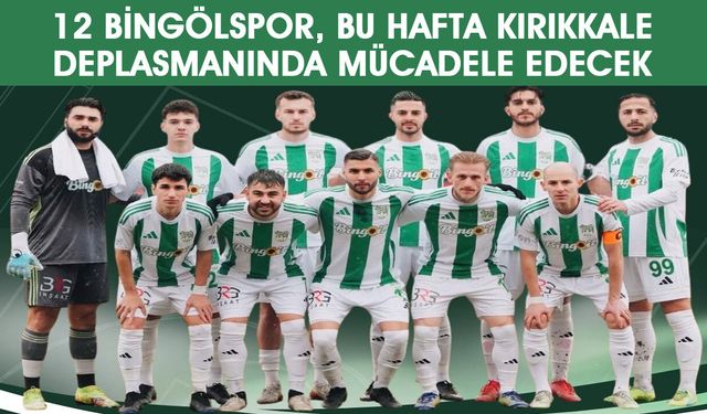 12 Bingölspor, Deplasmanda Kırıkkalespor'la Karşılaşacak