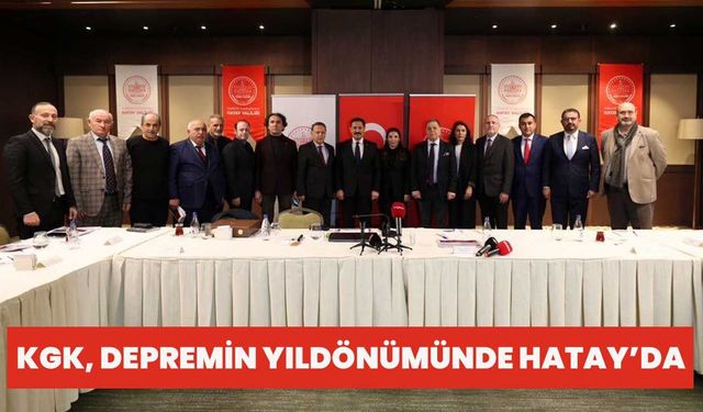 KGK, Depremin Yıldönümünde Hatay’da
