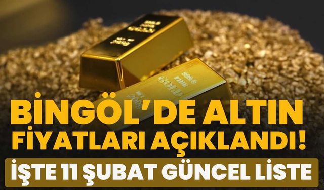 Bingöl’de Altın Fiyatları Açıklandı! İşte 11 Şubat Güncel Liste!