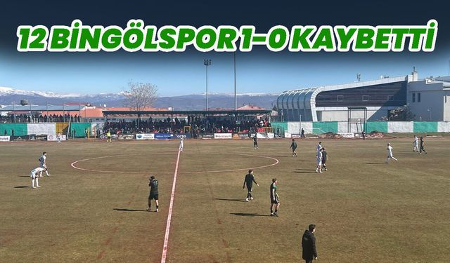 12 Bingölspor 1-0 Kaybetti