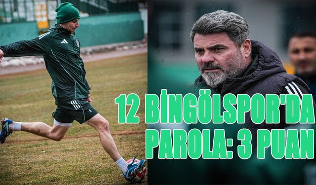 12 Bingölspor, Kırşehirspor Maçına Hazırlanıyor