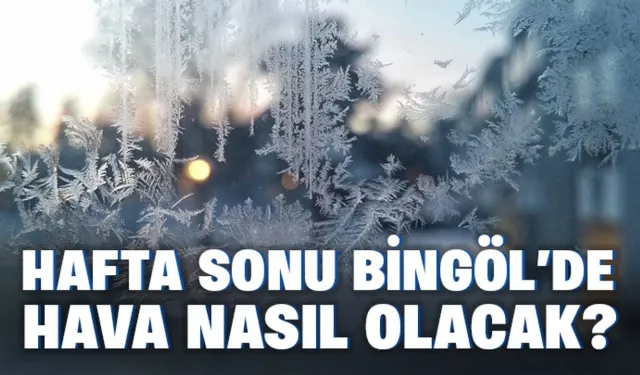 Bingöl Hafta Sonu Hava Nasıl Olacak?