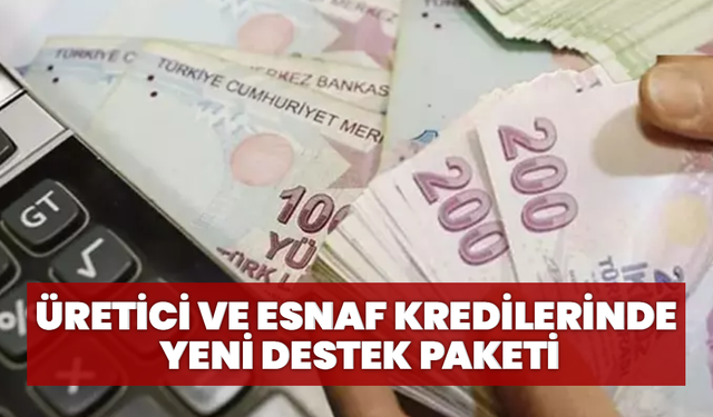 Üretici Ve Esnaf Kredilerinde Yeni Destek Paketi