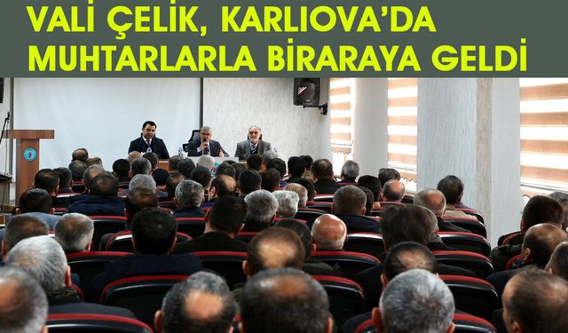 Vali Çelik, Karlıova’da Muhtarlarla Biraraya Geldi