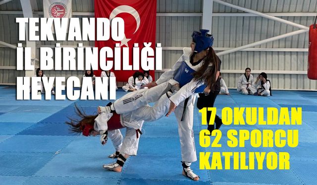 Bingöl'de Tekvando İl Birinciliği Heyecanı!