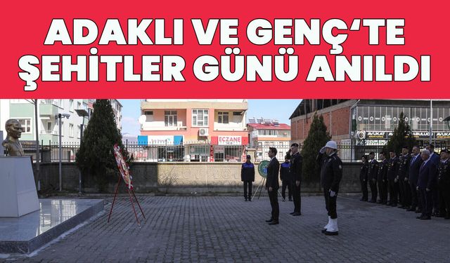Bingöl’ün İlçelerinde Şehitler Anıldı