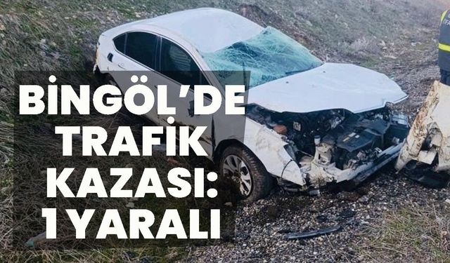Bingöl’de Trafik Kazası: 1 Yaralı