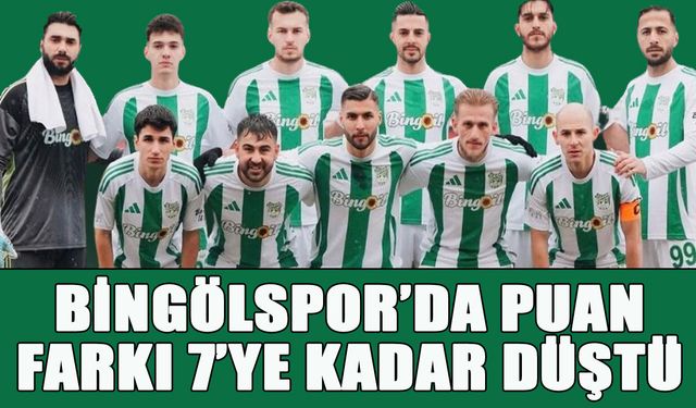 12 Bingölspor’da Puan Farkı 7’ye Düştü!