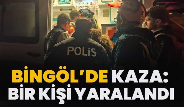 Bingöl’de Kaza: Bir Kişi Yaralandı
