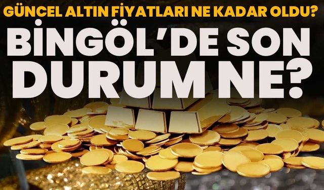 Güncel Altın Fiyatları Ne Kadar Oldu? Bingöl’de Son Durum Ne?