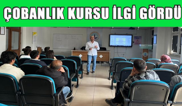 Bingöl'de 'Çobanlık Kursu'na Yoğun İlgi