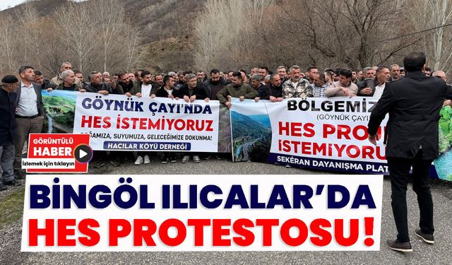 Bingöl Ilıcalar’da HES Protestosu!