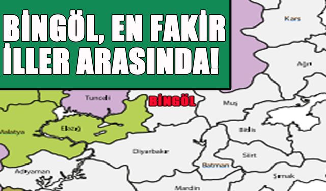 Bingöl, En Gelişmemiş İller Arasında