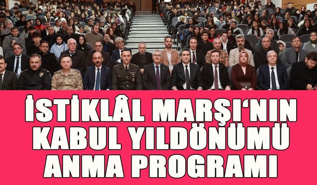 Bingöl’de 'Milli Şair Mehmet Akif Ersoy'u Anma Programı