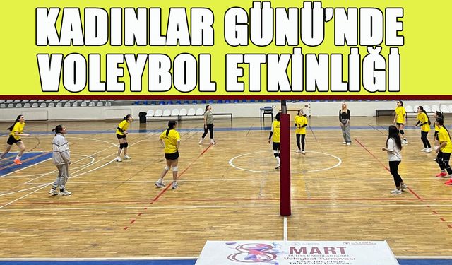 Bingöl’de Kadınlar Günü’nde Voleybol Etkinliği