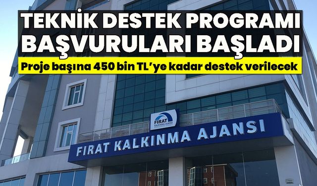 Teknik Destek Programı Başvuruları Başladı