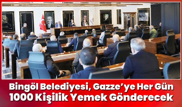 Bingöl Belediyesi, Gazze’ye Her Gün 1000 Kişilik Yemek Gönderecek
