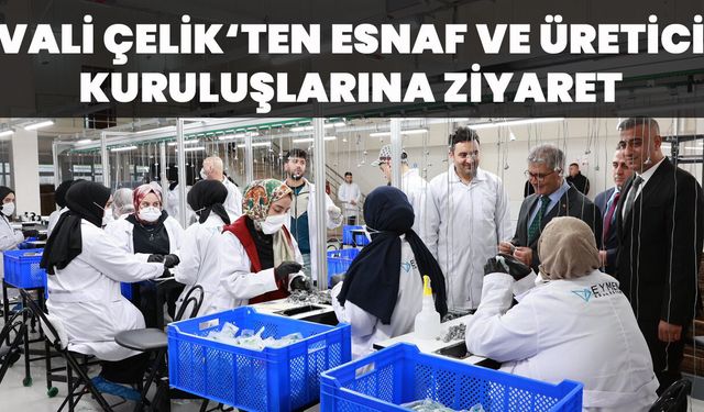 Vali Çelik’ten Esnaf ve Üretici Kuruluşlarına Ziyaret
