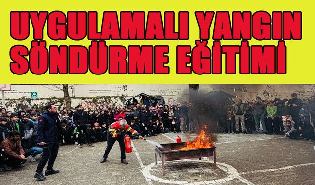 Genç'te Yangın Tatbikatı
